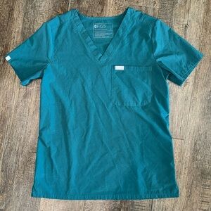 Figs Caribbean Blue FionLite (FreeX) Catarina scrub top